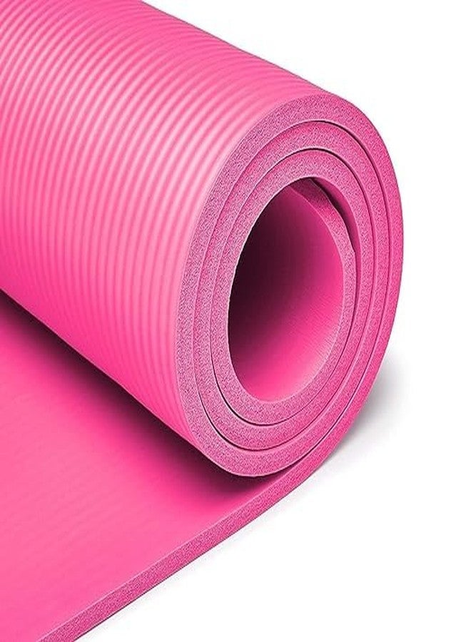 WARISI® Yoga Mat for Gym Workout and Yoga Exercise with 6mm Thickness, Anti-Slip Yoga Mat for Men & Women Fitness (Qnty.-1 Pcs.) (Pink) - Image 1