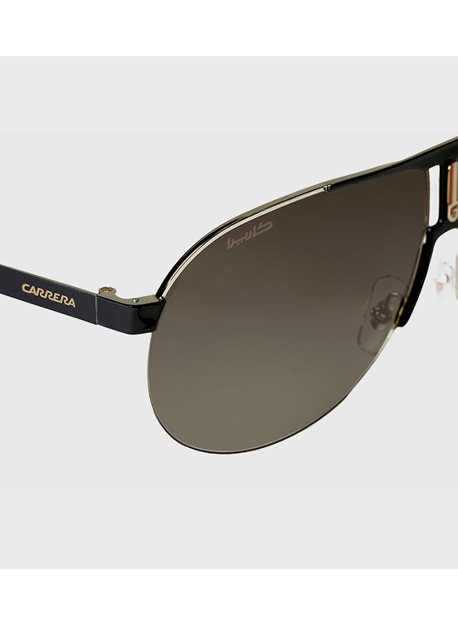 Carrera نظارة شمسية مربعة للجنسين ذات حماية من الأشعة فوق البنفسجية - Carrera 1005/Sn Black Millimeter - مقاس العدسة: 66 ملم - Image 3