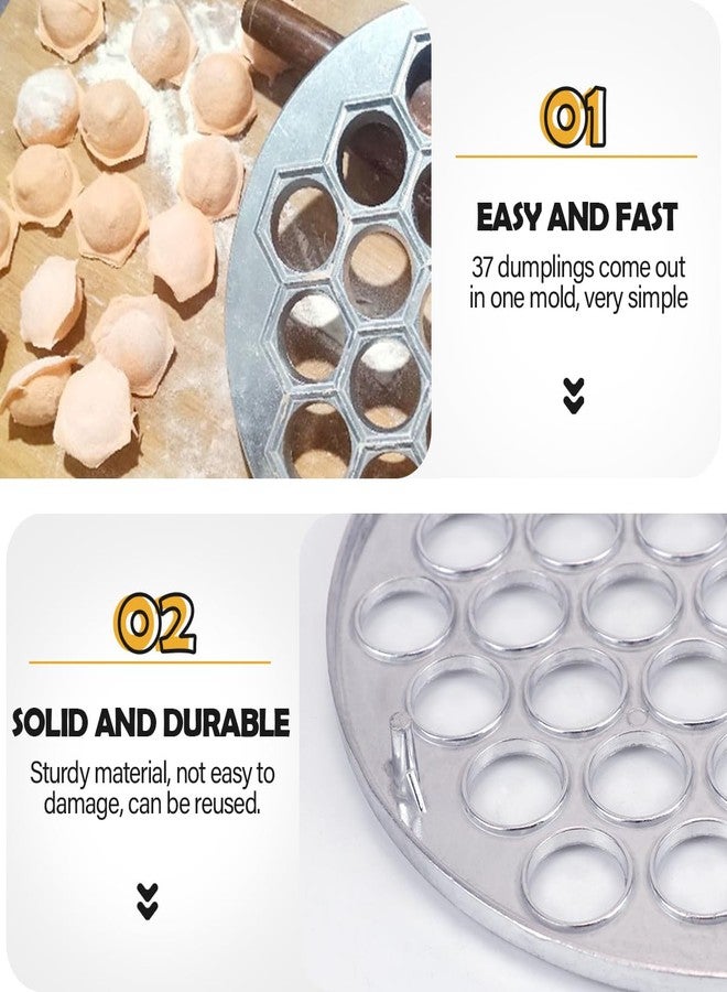 DOERDO DD DOERDO Ravioli Maker Dumplings Mold, Pelmeni Meat Dumplings Maker Handmade Dumpling Cutter for Pelmeni Dumpling, Silver - Image 4
