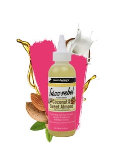 Aunt Jackie's Aunt Jackie's Natural Growth Oil Blends Frizz Rebel - Coconut and Sweet Almond, Smooths and Shines Dry, Rebellious Tresses, Anti-Poof Formula, 4 oz  - Image 2