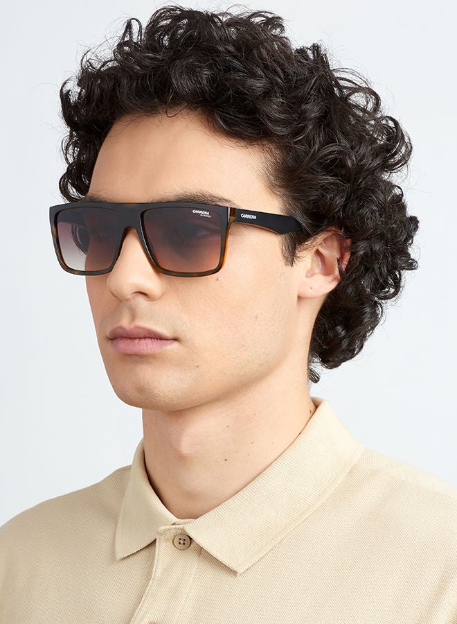 Carrera UV Protection Rectangular Eyewear Sunglasses CARRERA 5039/S  HVN MTBLK 58 - Image 4