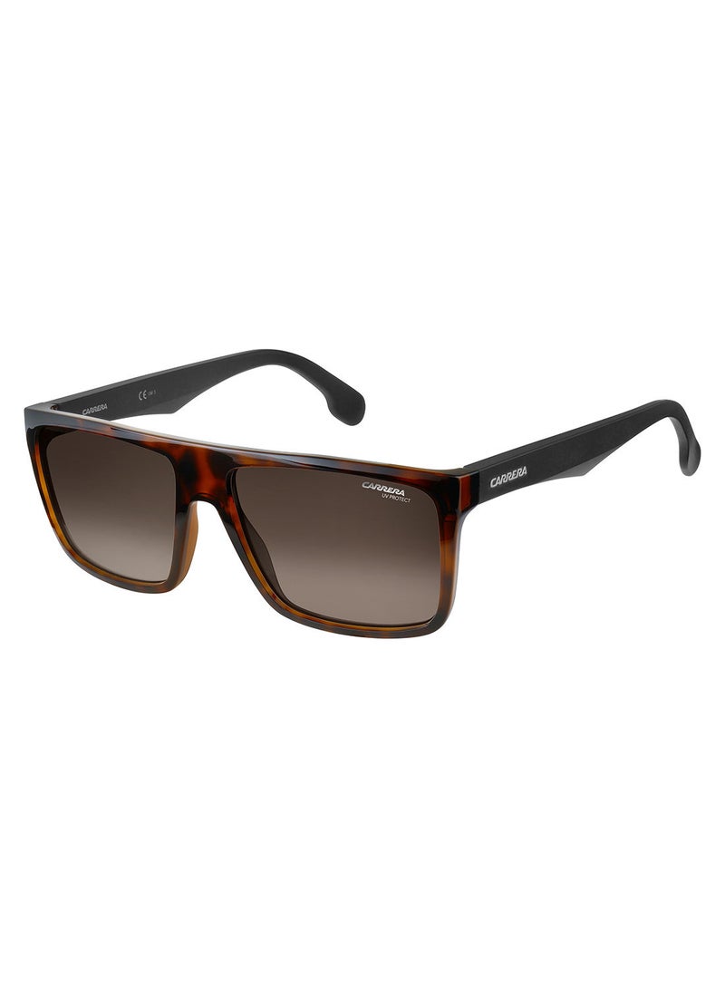 Carrera UV Protection Rectangular Eyewear Sunglasses CARRERA 5039/S  HVN MTBLK 58 - Image 1