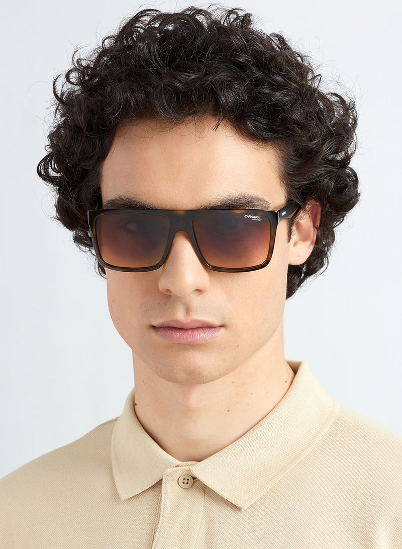 Carrera UV Protection Rectangular Eyewear Sunglasses CARRERA 5039/S  HVN MTBLK 58 - Image 5