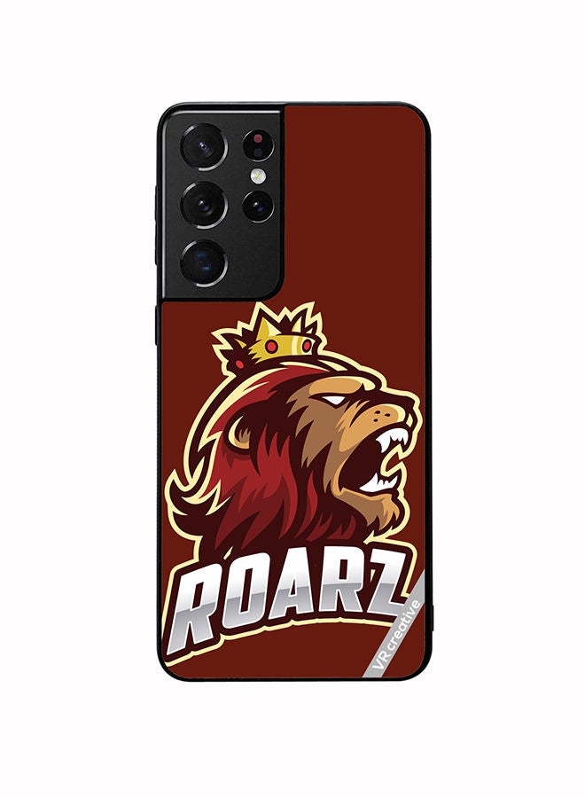 VR CREATIVE Protective Case Cover For Samsung Galaxy S21 Ultra 5G Roarz Design Multicolour - Image 1