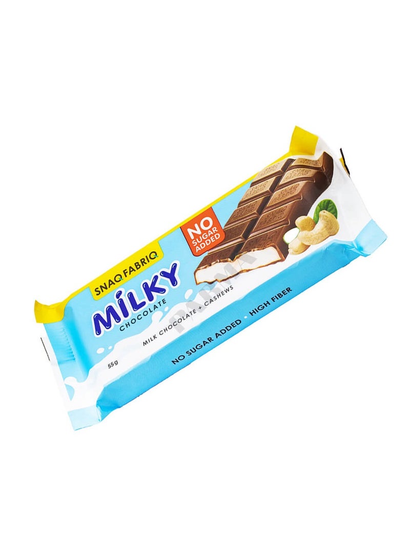 Milky Snaq Fabriq Milky Chocolate Milk Chocolate + Cashew 12x55g - Image 2