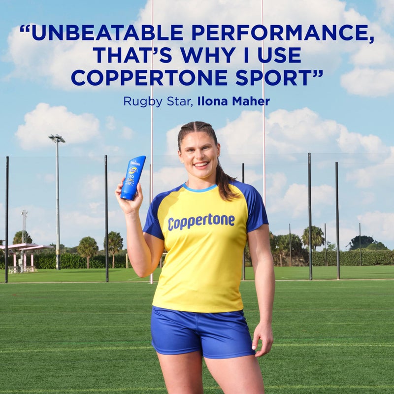 Coppertone لوشن واقي الشمس كوبرتون سبورت SPF 30، واقي شمس مقاوم للماء، لوشن واقي للشمس للجسم، 7 أونصة سائلة - Image 2