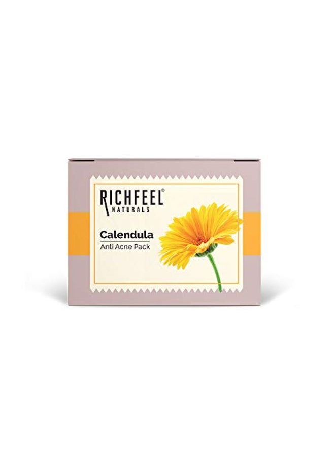 Richfeel عبوة طين الآذريون المضاد لحب الشباب | قوة الآذريون المهدئة، والطين الفائق الكاولين والبنتونيت | تركيبة طبية | 50 جرامًا - عبوتان  - Image 5