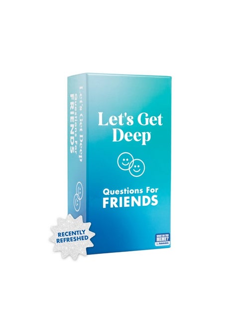 Let'S Get Deep: Friends Edition With New Refreshed Content By Relatable, Fun Group Connection Card Game Ideal For Friendsgiving Game Night. Includes 300 Cards With Three Personal Levels And Activities