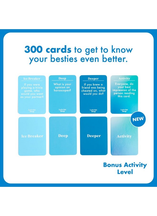 WHAT DO YOU MEME? - Let'S Get Deep: Friends Edition With New Refreshed Content By Relatable, Fun Group Connection Card Game Ideal For Friendsgiving Game Night. Includes 300 Cards With Three Personal Levels And Activities - Image 1