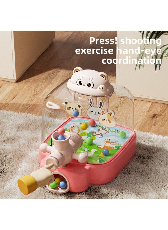2025 Electric Pinball Machine Shooting Game Machine Playing Beads Puzzle Concentration Parent-child Children's Toys Boys And Girls-Colour:Hand-eye Coordination丨educational And Fun丨abs Material-Specification:Tropical Orange丨cute Bear Bead Shooting Machine [12 Marbles + Exquisite Marble Machine] - Image 4