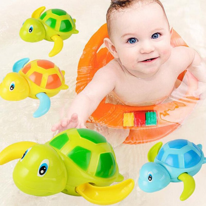 WedFeir 3pcs Bath Swimming Turtle Toy for Baby Toddler, Wind Up Chain Bathing Water Toy, Swimming Bathtub Pool Cute Swimming Turtle Toys for Boys Girls. - Image 3