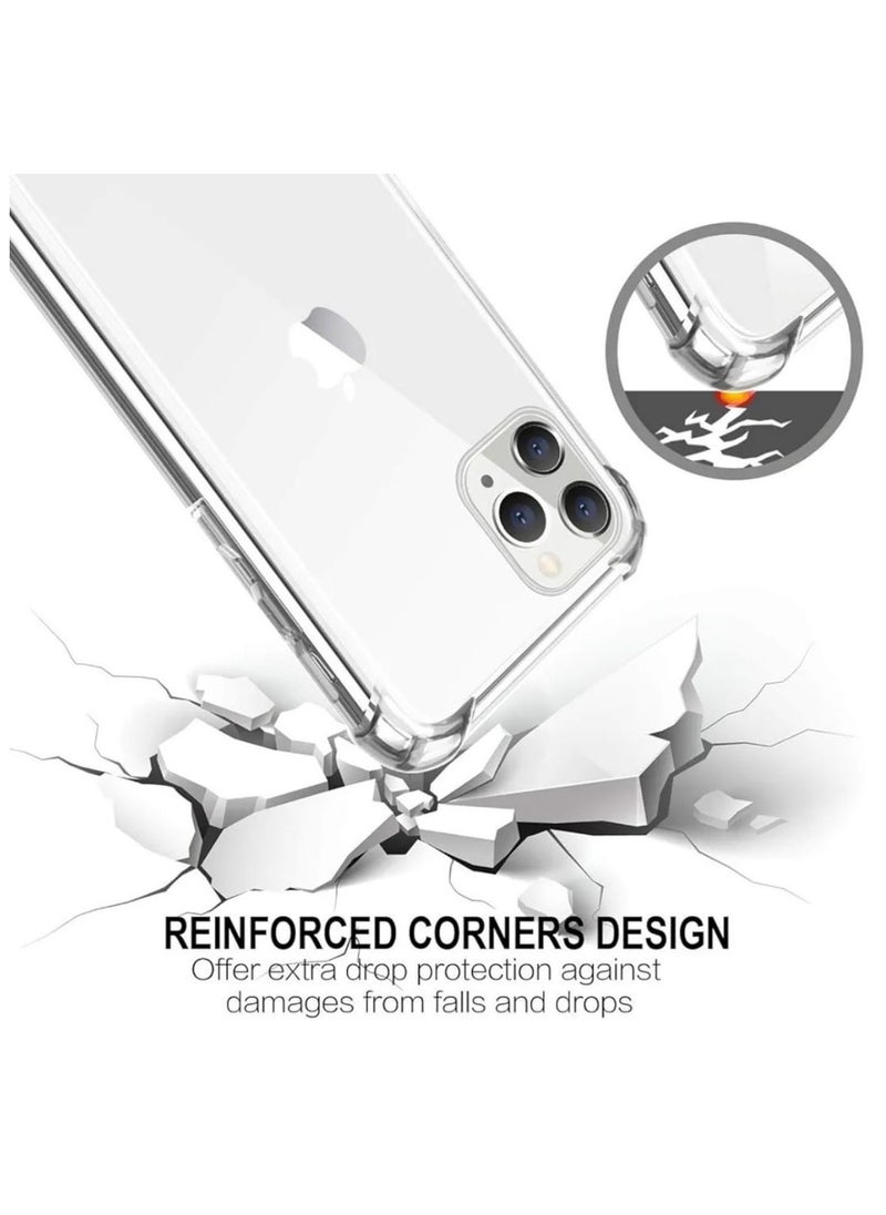 traditious - iPhone 11 Pro Max Clear Case – Soft TPU Transparent Silicone Gel Back Cover | Shock-Absorbent Protective Case with Reinforced Corners | Slim & Lightweight Phone Case – Crystal Clear - Image 1