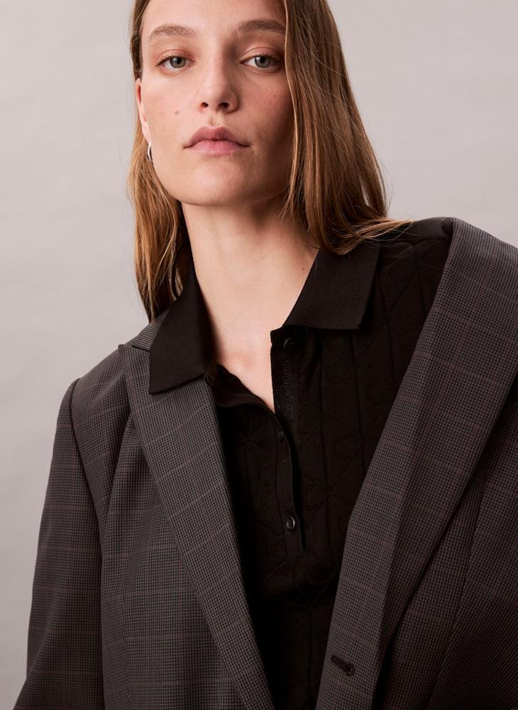 Calvin Klein Jeans Button Detail Collar Neck Mini Dress - Image 4