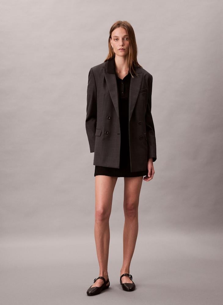 Calvin Klein Jeans Button Detail Collar Neck Mini Dress - Image 5