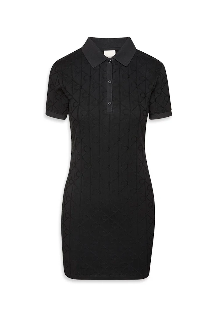 Calvin Klein Jeans  Button Detail Collar Neck Mini Dress for Women | Best Price UAE