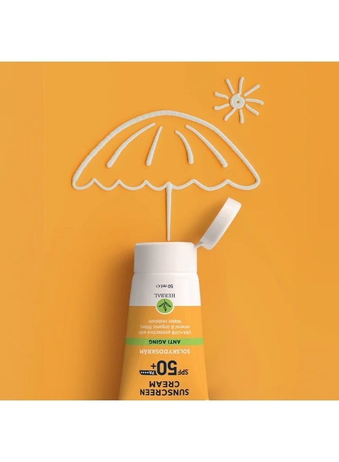 Celenes by Sweden Herbal Sunscreen Cream Anti Aging SPF 50+ - For All Skin Types - 50 ml - Image 4