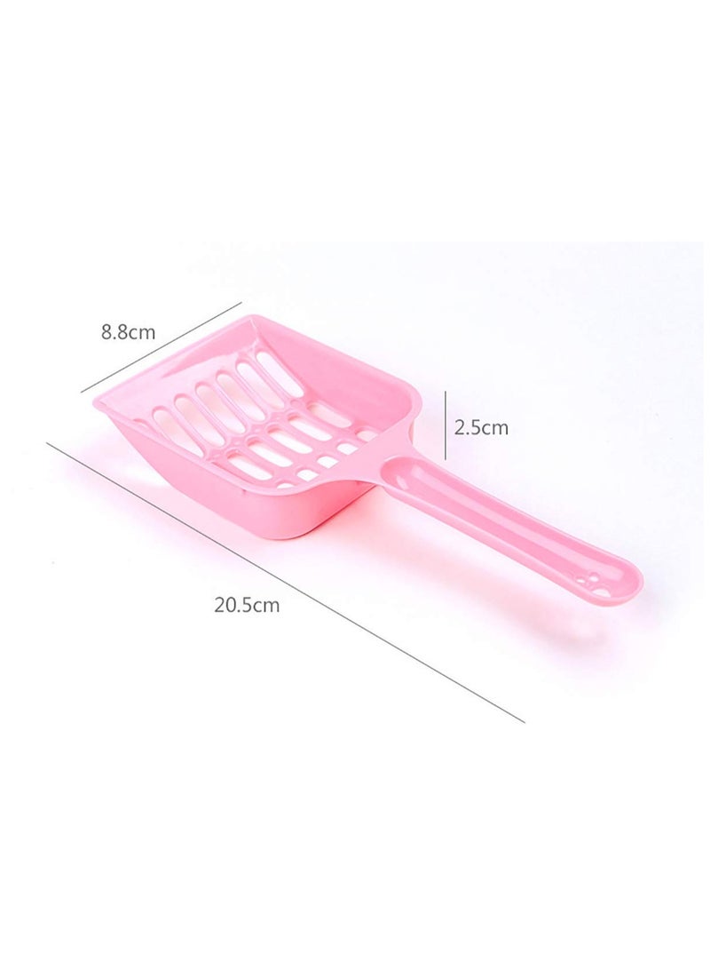 SYOSI Cat Litter Scoop,  Plastic Kitty Litter Pet Shovel, 1 PCS Cat Sand Sifter, Dog  Scooper Sieve Set, Cleaning Products Toilet, with Long Handle for Pet-Pink - Image 4