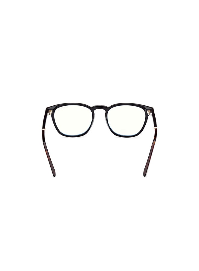 Unisex Round Eyeglass Frames Shiny Black TOMFORD FT5890-B00551 51 mm