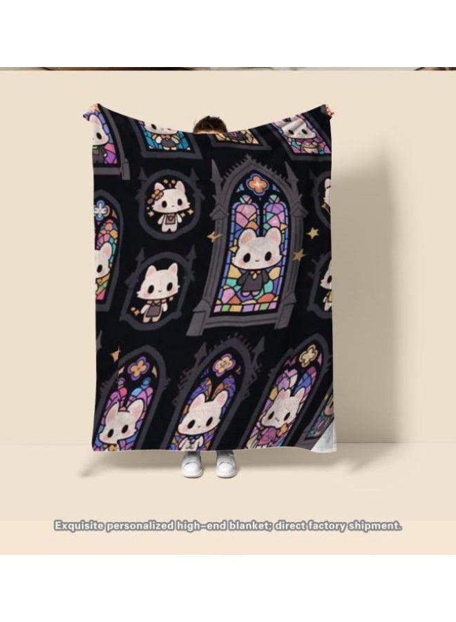 general Baby and children's cartoon flannel thin blanket (warm and comfortable, suitable for sleep, game use) 70cm*100cm - Image 2