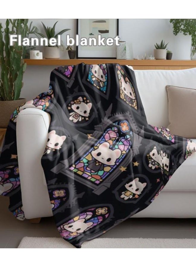 general Baby and children's cartoon flannel thin blanket (warm and comfortable, suitable for sleep, game use) 70cm*100cm - Image 1
