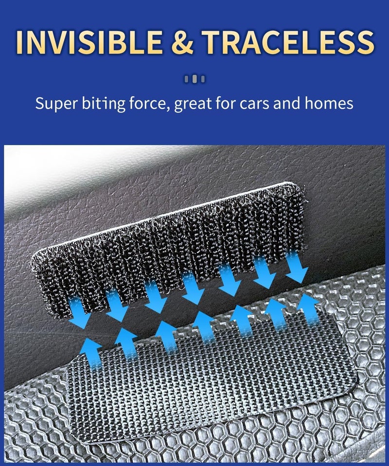 Heavy Duty Hook and Loop Strips (6 x 2 cm), 20 Sets of 3M VHB Adhesive, Waterproof & Heat Resistant, Black, Ideal for Indoor and Outdoor Use - Image 2