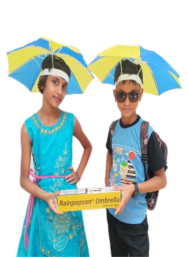 RAINPOPSON Hat Umbrella for kids Adults Hands Free Hat Umbrella for Women & Men School Going Boys Hat Cap Umbrella Protect from Sun & Rain (Pack of 1 Pcs) - Image 4