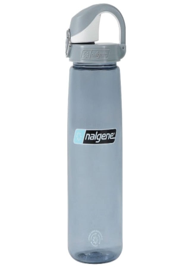Nalgene Sustain Tritan BPA-Free On The Fly Water Bottle Made with Material Derived from 50% Plastic Waste, 24 OZ, Smoke Gray with Gray - Image 1
