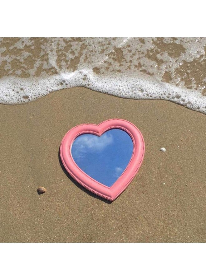 BinaryABC Heart Makeup Mirror Cosmetic Mirror Wall Desktop Mirror Bedroom Mirrorvalentines Day Gift(Pink) - Image 5