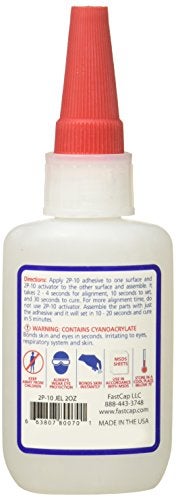 FastCap 2P-10 Professional Jel Wood Adhesive Glue - Ideal for Wood Works - All Purpose Application - 4000 PSI Tensile & Sheer - 2 oz. - 80070 - Image 2
