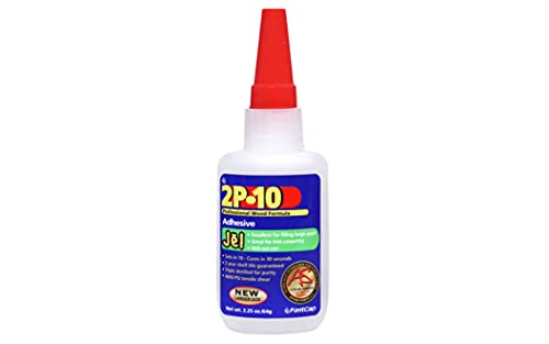 FastCap 2P-10 Professional Jel Wood Adhesive Glue - Ideal for Wood Works - All Purpose Application - 4000 PSI Tensile & Sheer - 2 oz. - 80070 - Image 1