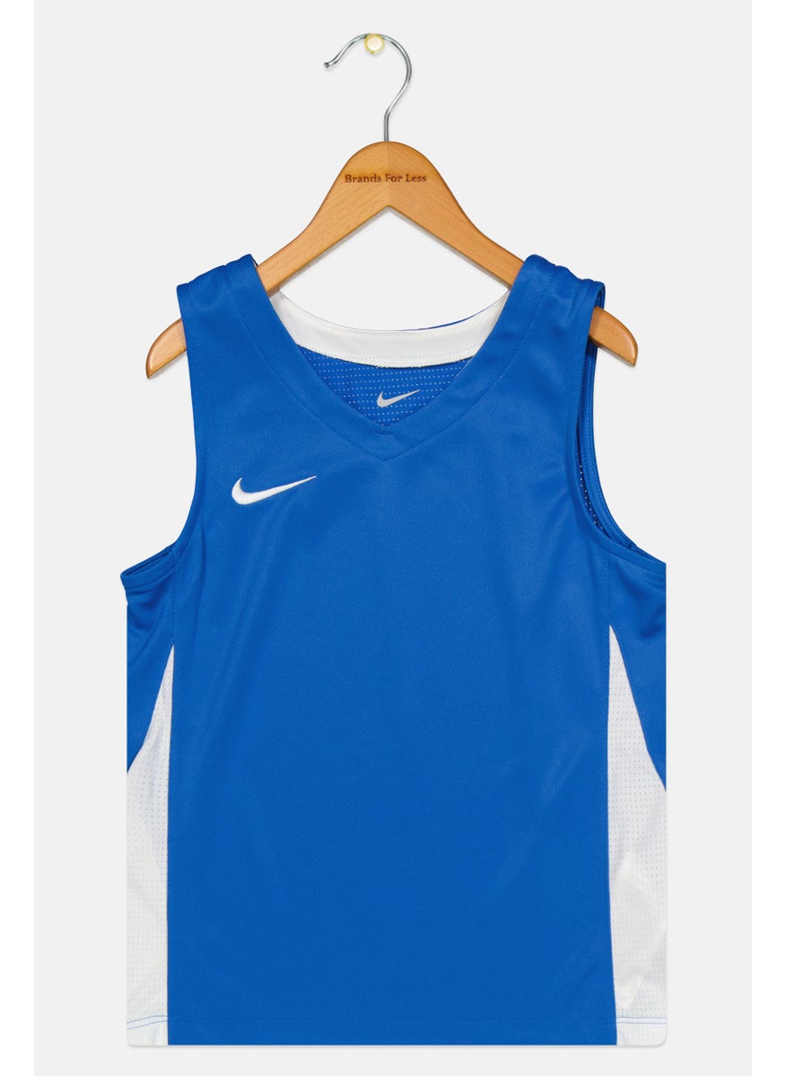 Nike Kids Boy Sportswear Fit Sleeveless Training Jersey, Royal Blue  - Image 1