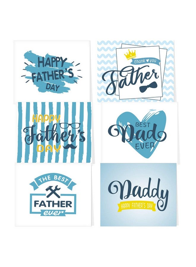 TUPARKA 36 Pack Father's Day Greeting Cards with Envelopes, 6 Assorted Unique Designs for Father's Day - Image 1