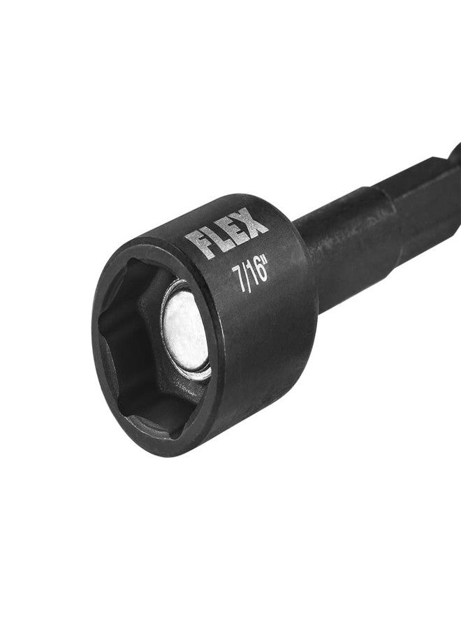 فليكس مجموعة مفكات الصواميل المغناطيسية ذات التأثير FLEX 2-9/16 بوصة، مكونة من 4 قطع - FAM10301-4 - Image 2