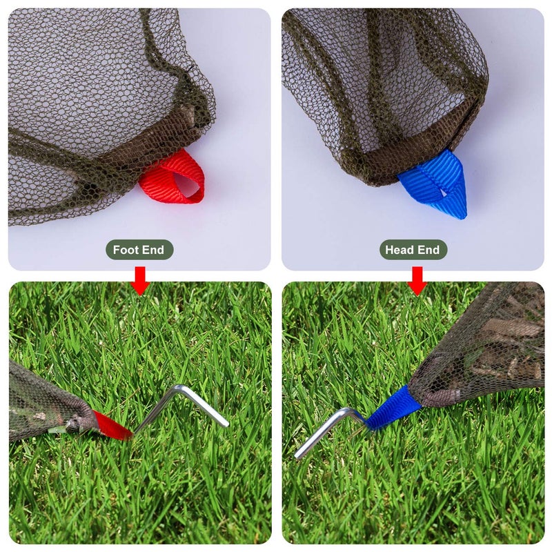 GWHOLE Mosquito Net for Camping with Carry Bag, Portable Outdoor Mosquito Net with Tent Pegs for Single Cot Camping Patio Outdoor - Image 3