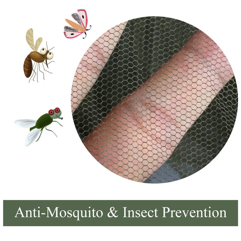 GWHOLE Mosquito Net for Camping with Carry Bag, Portable Outdoor Mosquito Net with Tent Pegs for Single Cot Camping Patio Outdoor - Image 4