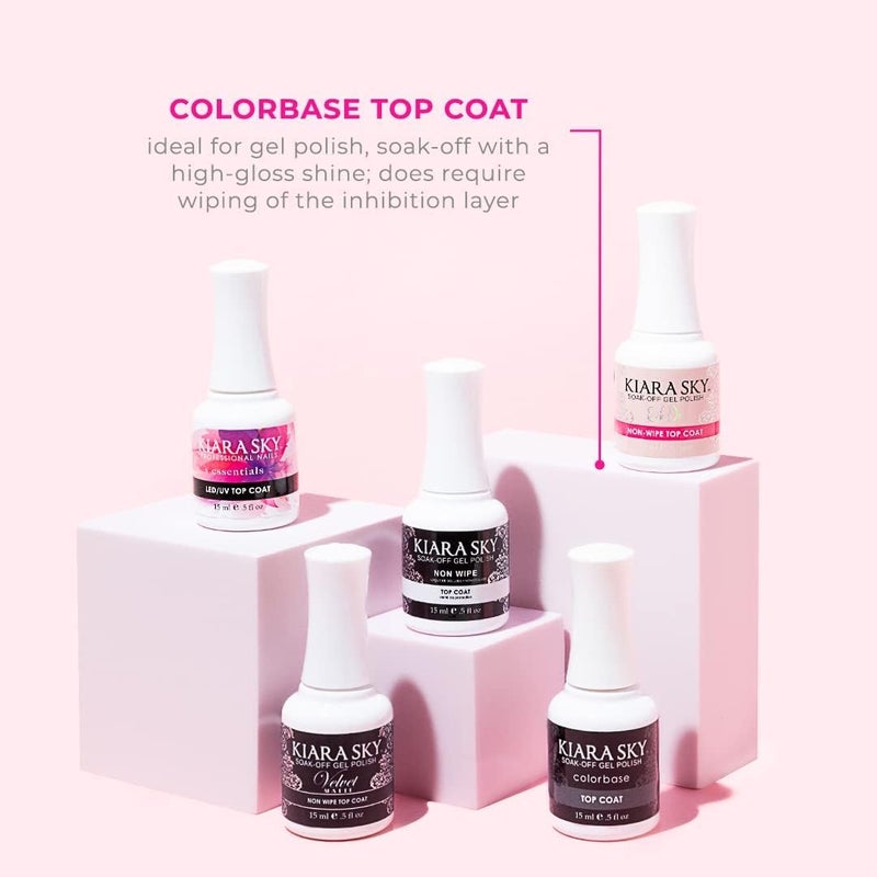 KIARA SKY GEL POLISH TOP COAT 0.5 fl oz | Soak Off, Long Lasting wear and high shine (patented formula) - Image 2