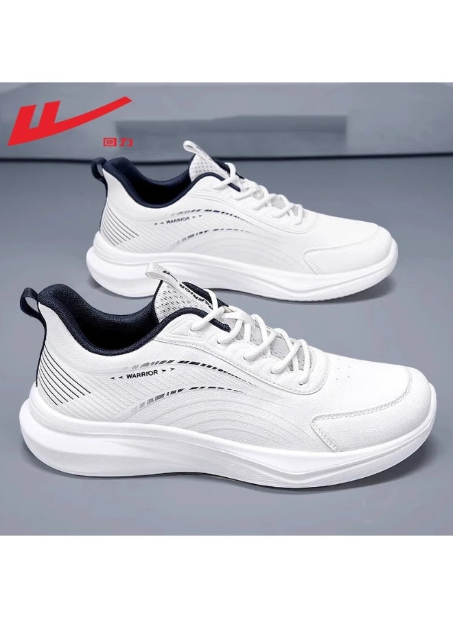 Warrior Men’s White Casual Sneakers Lightweight Breathable Fashion Sports Shoes 41SIZE - Image 2