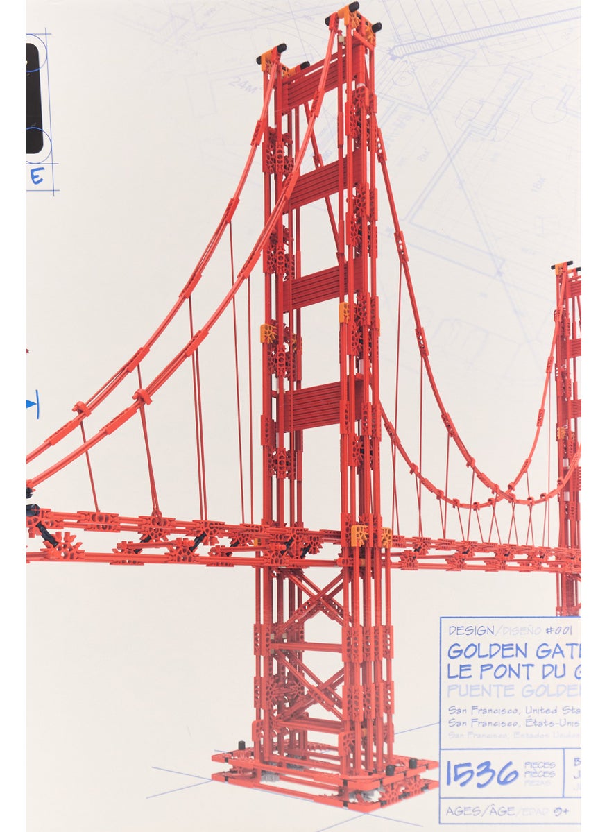 K'NEX Golden Gate Bridge Build IT Big Collectible Building Set 1,536 Pieces, Red  - Image 3