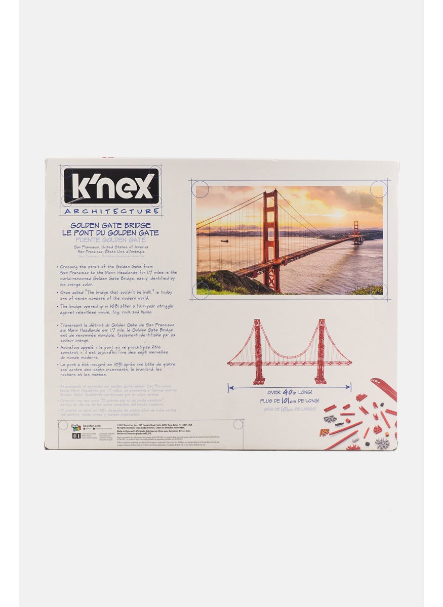 K'NEX Golden Gate Bridge Build IT Big Collectible Building Set 1,536 Pieces, Red  - Image 1