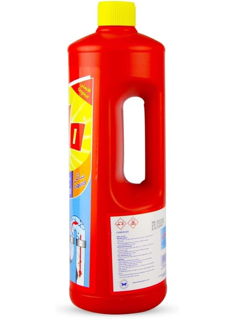u-do U Do Drain Opener Liquid Pack of 2 1 Liter Each Powerful Drain Cleaner Clog Remover for Bathroom Kitchen Sink Shower and Pipes - Image 4