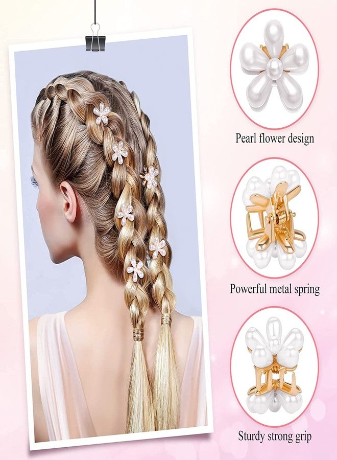 HAPPYMATES 12 Pieces Hair Barrettes Hair Clips Minimalist Women Lady Girl Hair Accessories Rhinestone Pearl Moon Star Pearl Hair Clip - Image 4