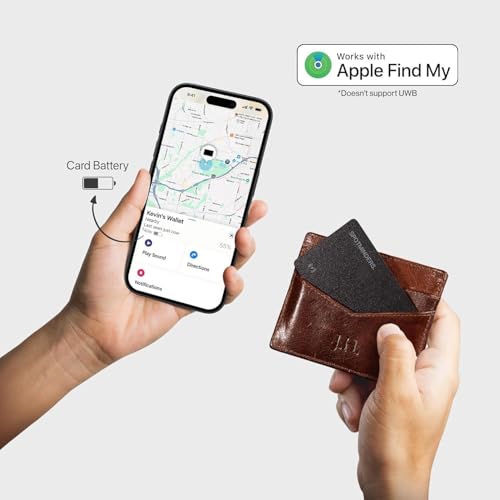Spotminders. SPOTMINDERS Apple MFi Certified Wallet Tracker Card for Travel - Works with Apple Find My, IP68 Waterproof Rechargeable Tracking Card for Wallet Luggage Passport Purse - Ultra Slim 0.07in Item Finder - Image 3