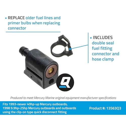 Quicksilver 13563Q3 Quick Disconnect Fuel Line Fitting - Image 2