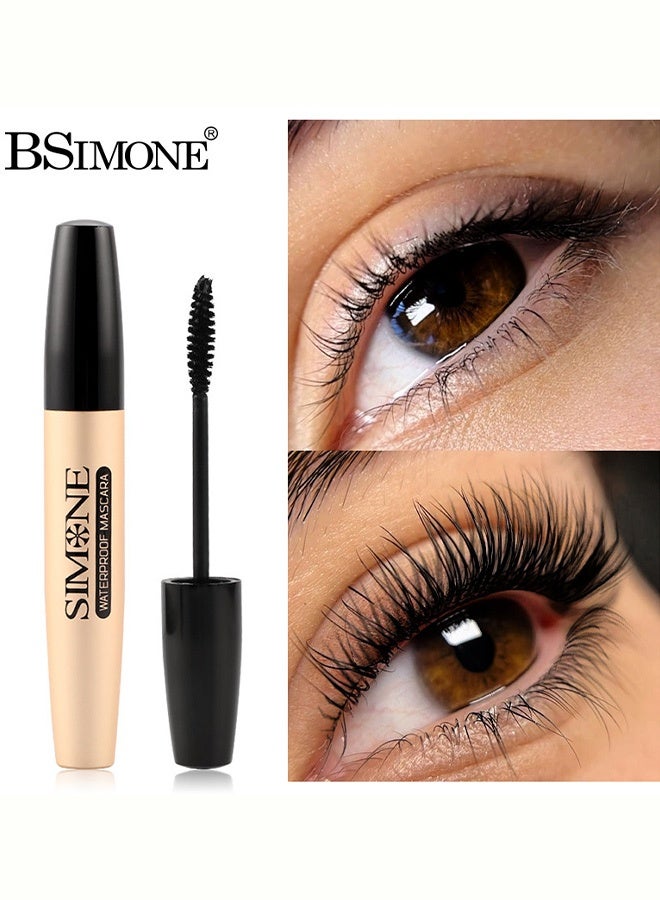 BSIMONE Curl Mascara, Waterproof Sweatproof Long Lasting Eyelash Makeup For Thickening Lengthening Curling Natural Lashes, Smudge Free Eye Cosmetic ,10ml - Image 1