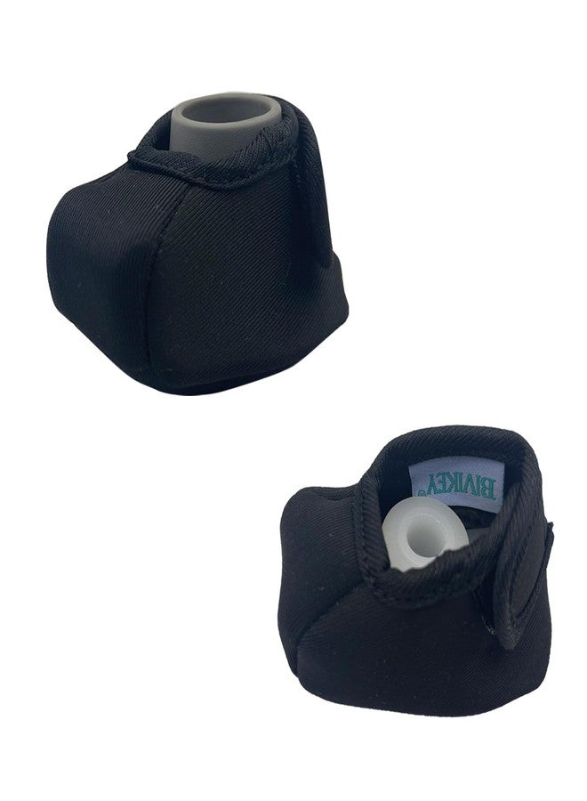 BIVIKEY Walker Ski Glide Covers 2-Piece |Set Foldable Walker Accessories Easy-to-Remove Replacement Sliders | Silent Indoor Sliders GlidePads Made from Durable Oxford Fabric Black - Image 1