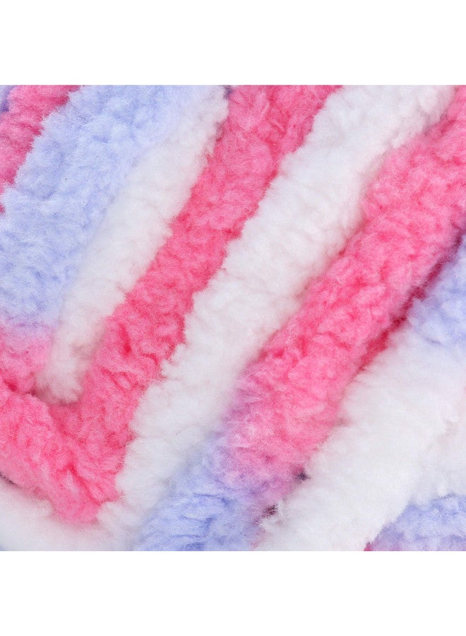 Bernat Baby Blanket Yarn, 3.5 oz, Gauge 6 Super Bulky, Pink/Blue Ombre - Image 2