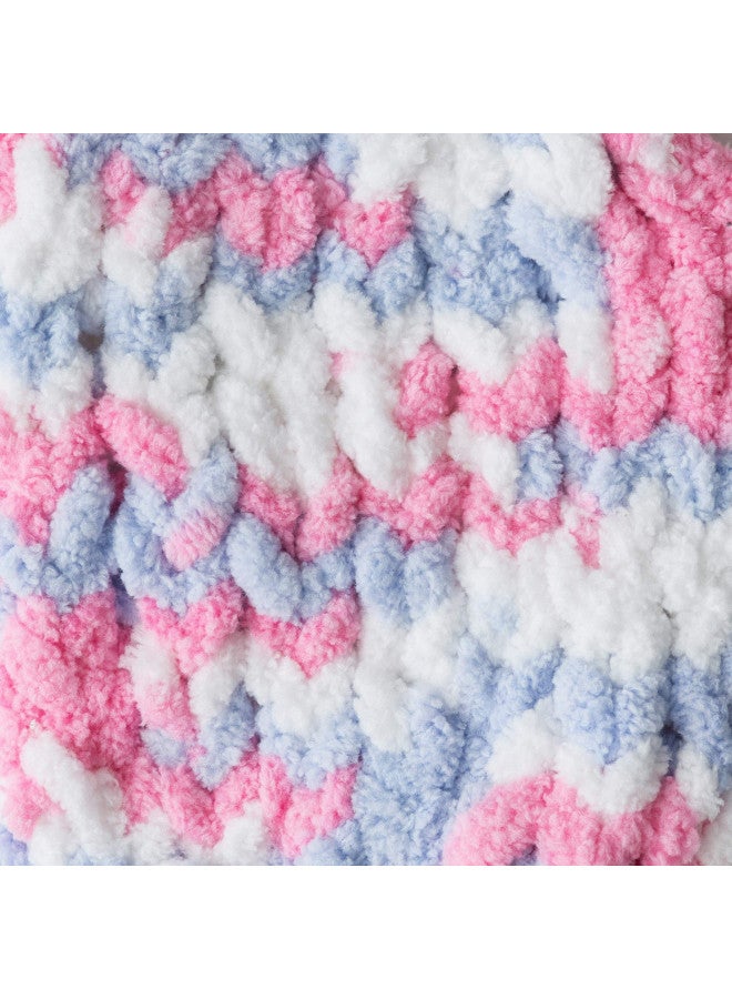 Bernat Baby Blanket Yarn, 3.5 oz, Gauge 6 Super Bulky, Pink/Blue Ombre - Image 3