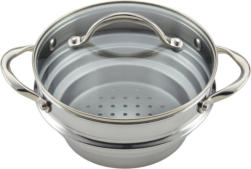 Anolon Classic Stainless Steel Universal Covered Steamer Insert - Image 3
