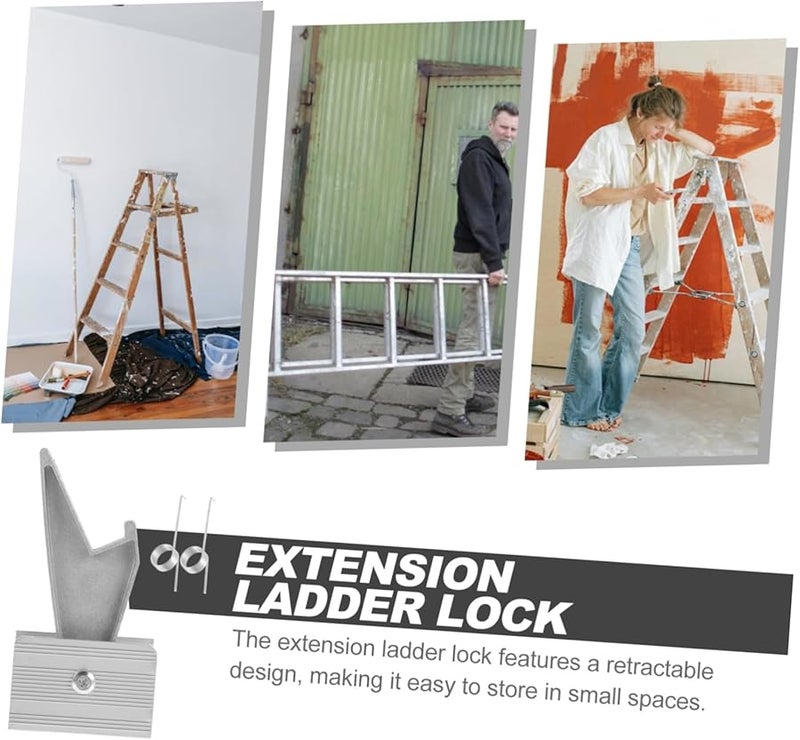 3Pcs Aluminum Ladder Stabilizer Kit Rung Lock Accessories For Home And Construction - Image 4