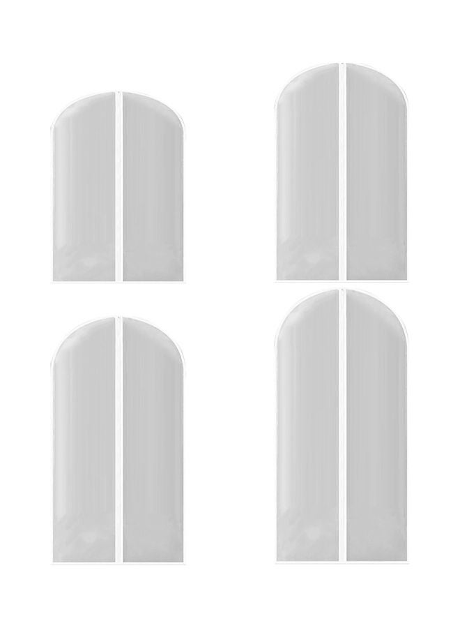 Loquat 4-Piece Hanging Garment Bag White - Image 1